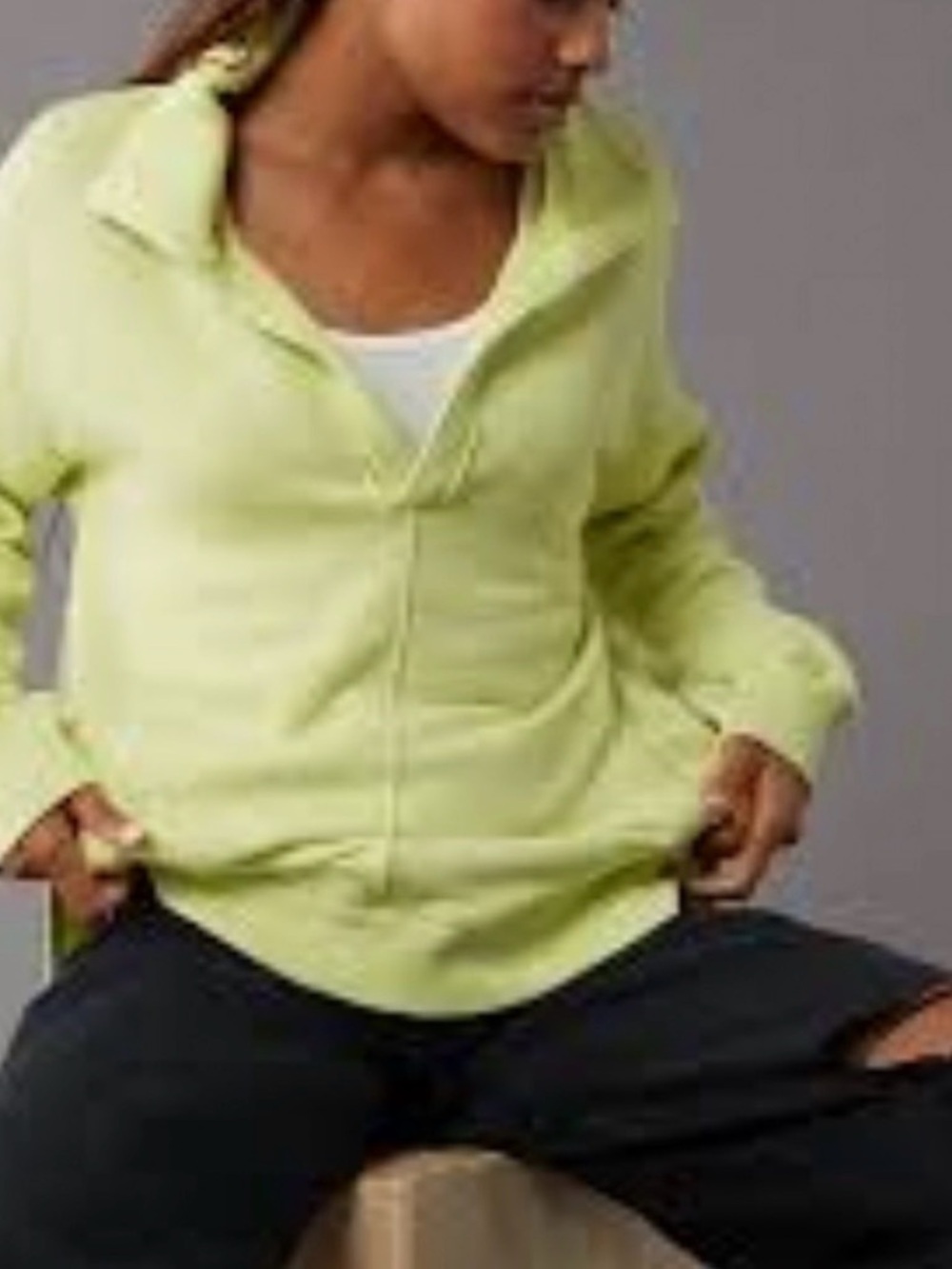 American Eagle Neon This Feels Seriously Lived In Oversized Sweatshirt, Medium - Picture 2 of 10